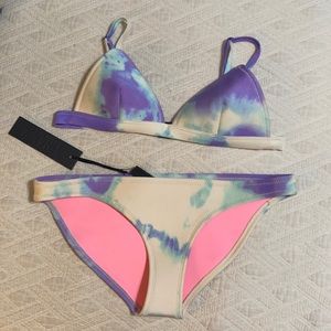 New Triangl Neoprene Tie Dye Bikini